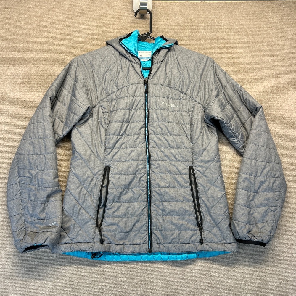 Eddie Bauer First Ascent Reversible Puffer Jacket Women's XS Pertex Quantum Eco